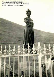 COLO JEUNE FRANCE 1954 la Salette, statue de la Vierge